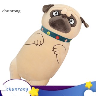 Chunrong หมอนตุ๊กตานุ่ม รูปการ์ตูนสุนัขจําลอง ของเล่นสําหรับเด็ก