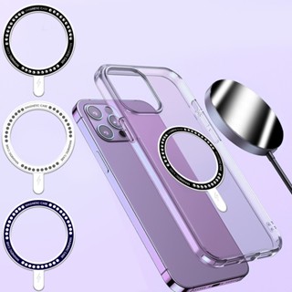 แหวนอะแดปเตอร์แม่เหล็กไร้สาย 3 สี สําหรับ IPhone Galaxy