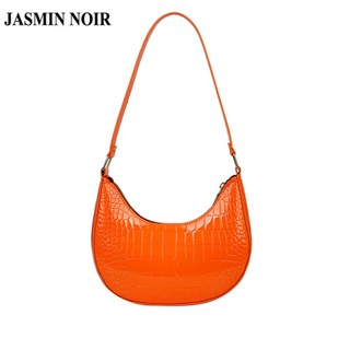 Jasmin NOIR กระเป๋าถือ กระเป๋าสะพายไหล่ ลายหนังจระเข้ ขนาดเล็ก สําหรับผู้หญิง