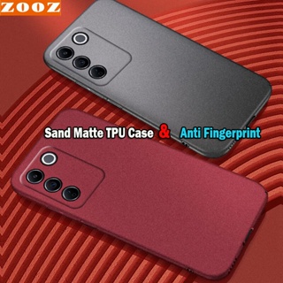 vivo Y78 Y100 Y22 Y22s Y16 V27 V25 Pro V27e V25e 5G Y78 Plus Soft TPU Sand Matte Case Anti Fingerprint Silicon Back Cover Flexible Rubber Phone Casing