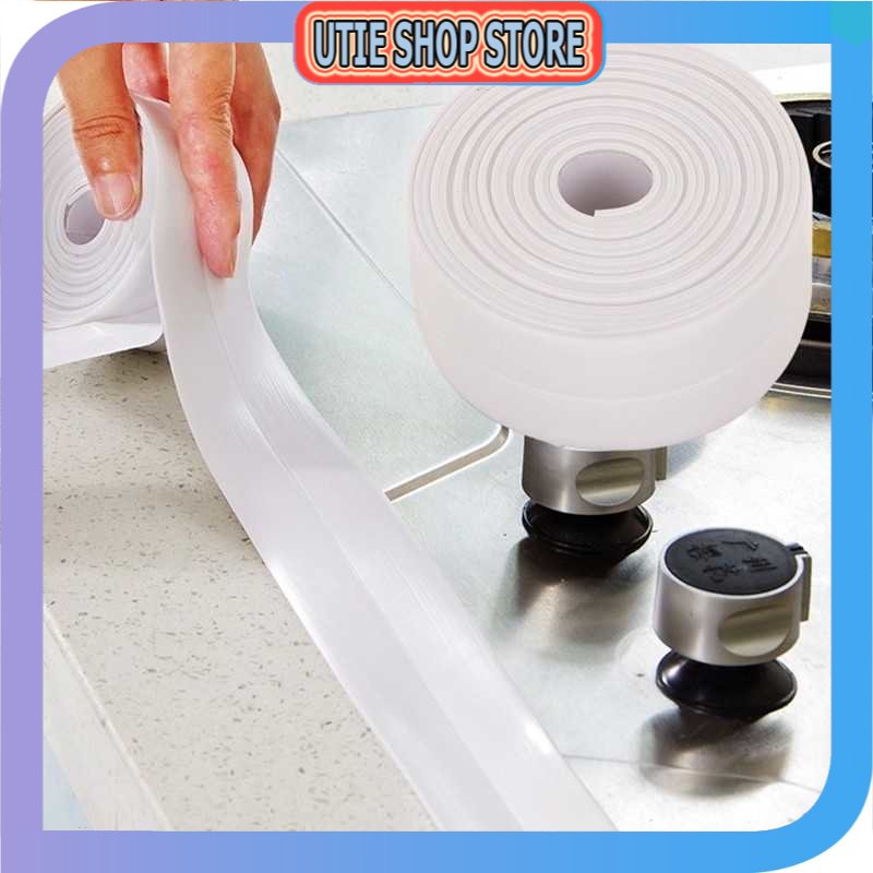 UTIE STORE - สติ๊กเกอร์กาว PVC ดูดซับน้ําสําหรับอ่างล้างจาน 3.7 ซม. x 3.2M - CN1222