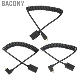 Bacony Multimedia Interface Female Spring Cable PVC 8K60Hz Micro HD Multimedia Coiled Cable for