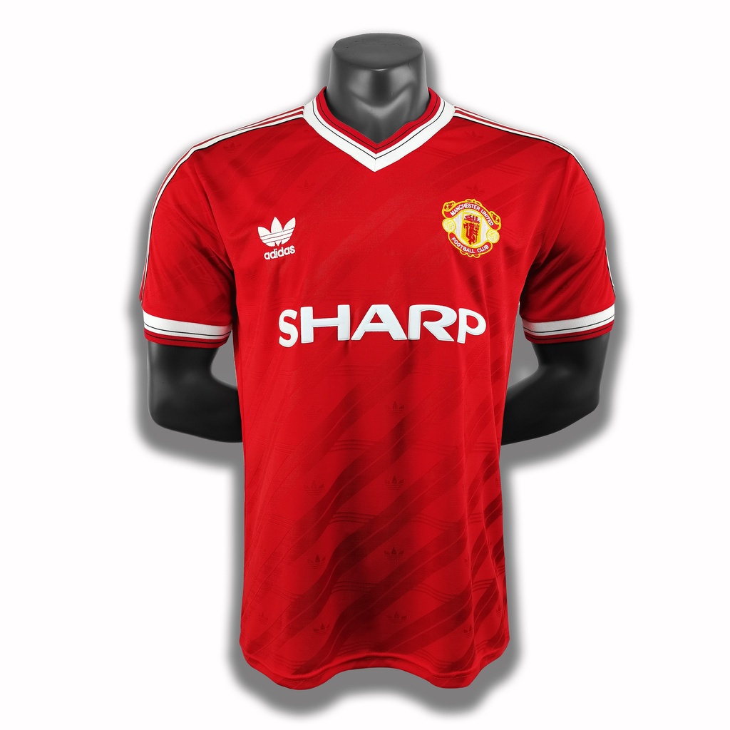 1986-88 เสื้อฟุตบอลย้อนยุค Man U Away MU Football