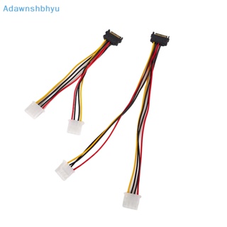 Adhyu สายเคเบิลต่อขยาย SATA 4pin ตัวผู้ เป็น Molex IDE Dual Big 4pin ตัวเมีย 20 30 ซม. อุปกรณ์เสริม สําหรับฮาร์ดไดรฟ์ HDD TH