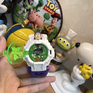 Buzz Lightyear นาฬิกาข้อมืออิเล็กทรอนิกส์ ของเล่นสําหรับเด็กผู้ชาย