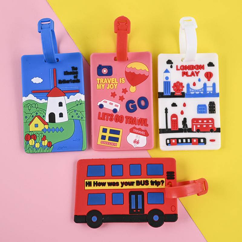 ✨ส่งไวจากไทย✨ป้ายห้อย สําหรับติดกระเป๋าเดินทาง PVC travel luggage tag