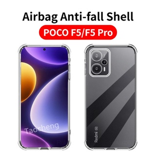 เคสโทรศัพท์มือถือ ซิลิโคนใส กันกระแทก สําหรับ Xiaomi POCO F5 Pro POCOF5Pro 5G 2023