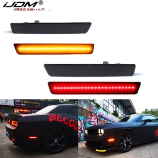 Ijdm ไฟเลี้ยว LED สีเหลืองอําพัน สีแดง สําหรับ 2008-2020 Dodge Challenger และไฟเลี้ยว 2011-2014 Dodge 68039504Aa 68039505Aa