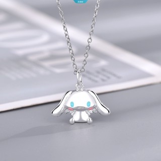 Sanrio ใหม่ สร้อยคอโซ่ จี้รูป Cinnamoroll น่ารัก ของขวัญคริสต์มาส สําหรับผู้หญิง [ZK]