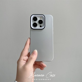 ใหม่ เคสโทรศัพท์มือถือ ซิลิโคนนิ่ม TPU ผิวด้าน กันรอยกล้อง สีเงิน สําหรับ iPhone 14Promax 11 14Pro 12promax 12 13Pro 13promax 11promax 12pro 14 14Plus 13 X Xr Xsmax Xs