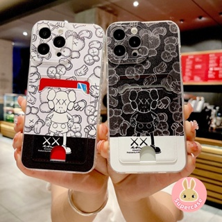 เคสโทรศัพท์มือถือ TPU แบบนิ่ม ลาย Kaws Sesame Street มีช่องใส่บัตร สําหรับ Tecno Spark 10 9 5 Pro 4G 5G 10C Spark 8C Spark 5 Air Spark 6 GO 2022 2023