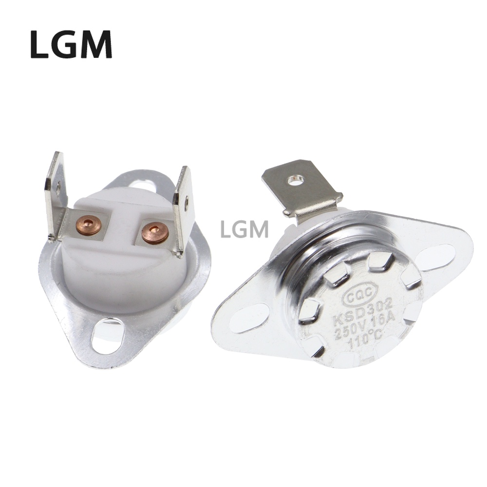 เทอร์โมสแตทสวิตช์ปิดอุณหภูมิ เซรามิค KSD302 16A 250V 40-180 องศา KSD301 2 ชิ้น