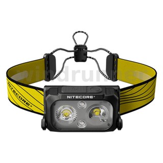 Nitecore NU25 ไฟฉายคาดศีรษะ 400LM LED แบบชาร์จไฟได้ แหล่งกําเนิดแสงสามดวง แบตเตอรี่ในตัว