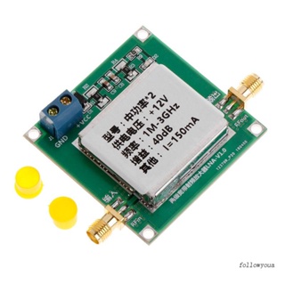 Fol โมดูลขยายเสียง 1-3000MHz 3Ghz 40dB LNA RF สําหรับ DC 12V 150mA DIY