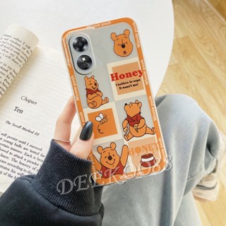 ใหม่ เคสโทรศัพท์มือถือแบบนิ่ม ลายการ์ตูนหมีน่ารัก สีเหลือง สีฟ้า สําหรับ OPPOA38 OPPO A38 4G 2023