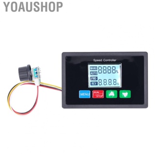 Yoaushop DC  Speed Regulator  LCD ABS DC10‑55V Easy To Operate DC  Speed Controller Backlight Beautiful Appearance Timing  for Factory