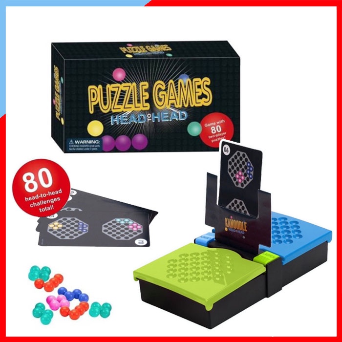 BO278 ของเล่น ตัวต่อเสริมไอคิว Kanoodle head to head 80 ด่าน (หน้ากล่อง พิม puzzle game นะคะ) ของเล่