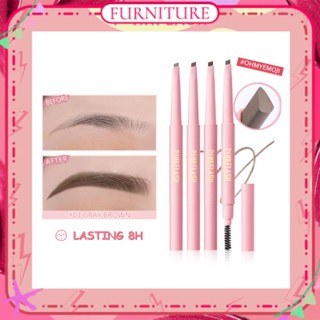 ♕Pinkflash Ultra Fine Double-Ended ดินสอเขียนคิ้วกันน้ำกันเหงื่อติดทนนาน Professional Eye เครื่องสำอางปากกาแต่งหน้าสำหรับผู้หญิงความงามเฟอร์นิเจอร์