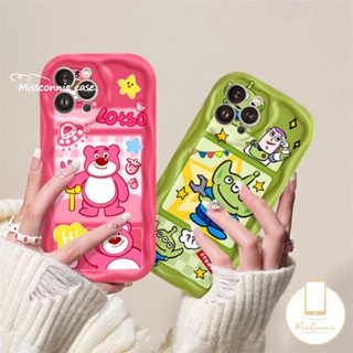 เคสมือถือ แบบนิ่ม ลายการ์ตูนหมี สตรอเบอร์รี่ 3D สําหรับ Realme C25 C55 C53 C35 C33 C25Y C21Y C21 C17 5s 7i 5i 6i 9i 5 C30 C20 C25s C20A C12 C31 C11 C15