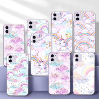 เคสโทรศัพท์มือถือแบบนิ่ม TPU ใส ลายสายรุ้ง 141Q สําหรับ Samsung S10 S10E S20 Fe Lite S20 Ultra S21 Plus