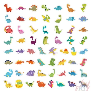 ❉ Q Dinosaur Series 01 Stickers ❉ 60Pcs/Set DIY Fashion Decals Doodle Stickers