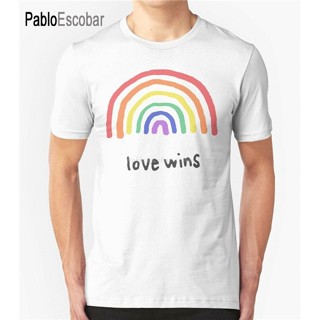 【2023】men brand tshirt summer top tees Love Wins T Shirt Lgbt Trans Rainbow Gay Pride Top M Xl 2Xl 14Xl Tee Shirt| |   -