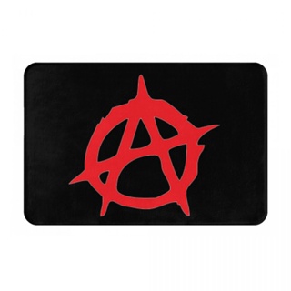 Anarchism พร้อมส่ง พรมเช็ดเท้า ผ้าสักหลาด กันลื่น ดูดซับน้ํา แห้งเร็ว 16x24 นิ้ว สําหรับห้องน้ํา