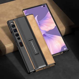 Luken เคสโทรศัพท์หนัง ผิวด้าน กันกระแทก ตั้งได้ หรูหรา สําหรับ Huawei Mate XS 2 Huawei Mate XS2