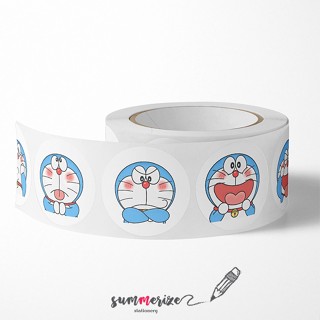 สติ๊กเกอร์ doraemon emoji acting สติ๊กเกอร์ โดเรม่อน โดราเอม่อน สติกเกอร์วงกลม circle sticker doraemon face acting