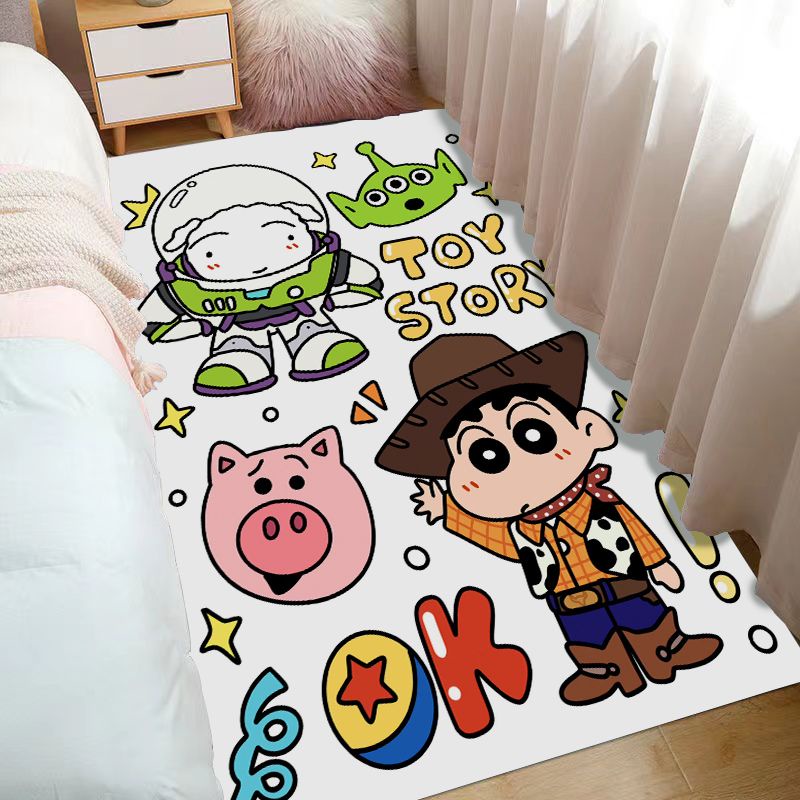 พรมปูพื้น ลายการ์ตูนชินจังน่ารัก สําหรับห้องนอนเด็ก ห้องนั่งเล่น