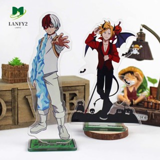 Lanfy โมเดลฟิกเกอร์อะคริลิค รูป My Hero Academia Todoroki Shoto สําหรับตกแต่งโต๊ะ DIY