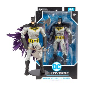 [DC ของแท้] McFarlane ตุ๊กตาแบทแมน โลหะ ขยับได้ ขนาด 23 ซม.