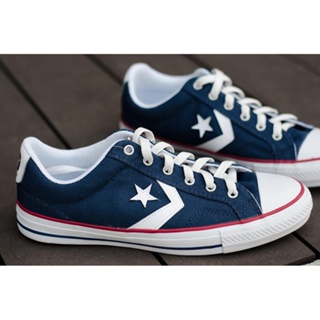 รองเท้า CONVERSE ของแท้ รุ่น ONE STAR PLAYER OX NAVY สีกรม