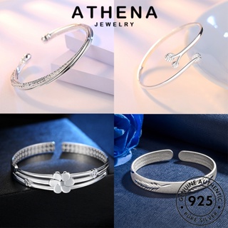 ATHENA JEWELRY เกาหลี กำไลข้อมือ เงิน กำไล ผู้หญิง เรียบง่าย เครื่องประดับ เครื่องประดับ ผู้หญิง แท้ ต้นฉบับ 925 แฟชั่น Silver มอยส์ซาไนท์ไดมอนด์ M057