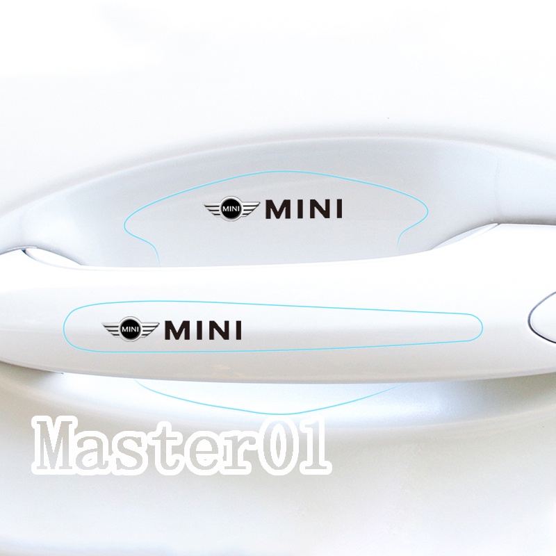 8pcs รถประตู Handle Scratch สติกเกอร์สําหรับ MINI Cooper F56 R52 JCW R53