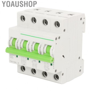 Yoaushop Miniature Circuit Breaker  4P 1000V Rapid Tripping Stable Reliable Security Protecting Solar PV Breaker  for Marine Electric Power System