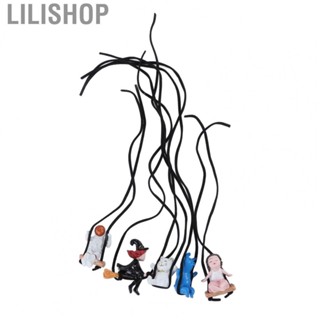 Lilishop 5pcs Car Hanging Ornament Cute Slight Shaking Eco Friendly Resin Swing Car Ornament with Adjustable Lanyard for Window