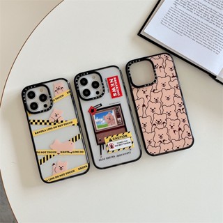 Casetify เคสโทรศัพท์มือถือ พลาสติก TPU กันกระแทก ลายหมี KKOTKA มีลายด้านข้าง สําหรับ iPhone 14 Pro MAX 11 12 13 Pro MAX 14 Plus