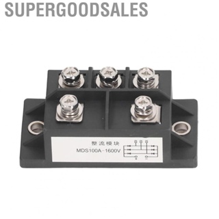 Supergoodsales Diode Rectifier Module  Insulation Voltage 2500V AC 150℃ 4mA Forward Reverse Leakage Current 3 Phase Bridge Brass  for Workshop