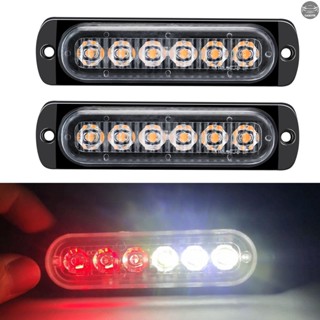 พร้อมส่ง ไฟเตือนฉุกเฉิน LED 12-24V สําหรับรถยนต์ รถบรรทุก รถตู้ ATV SUV เรือยอร์ช 2 ชิ้น