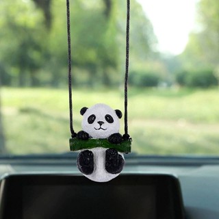 New Car Swing Car Pendant Car Super Cute Panda Rearview Mirror Car Hanging Car Accessories Car Car pendant car interior decoration