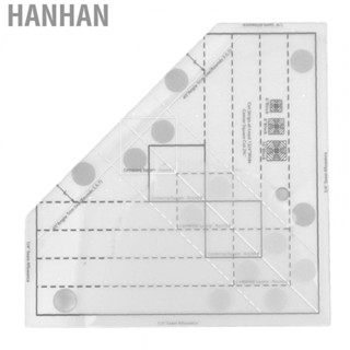 Hanhan Grids Quilt Ruler  Household Sewing Ruler Increase Efficiency Acrylic Multipurpose  for DIY Sewing Accessories