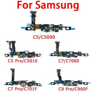  บอร์ดพอร์ตชาร์จ USB PCB แบบเปลี่ยน สําหรับ Samsung Galaxy C5 C7 C9 Pro