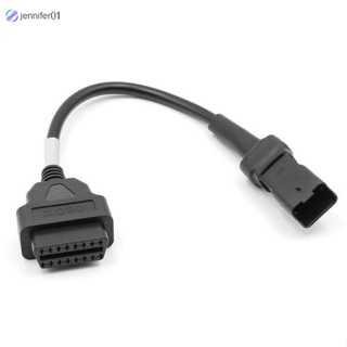 Jen อะแดปเตอร์แปลงสายเคเบิ้ล 4pin เป็น 16pin Obd2 สําหรับ Ducati Scanner Cable