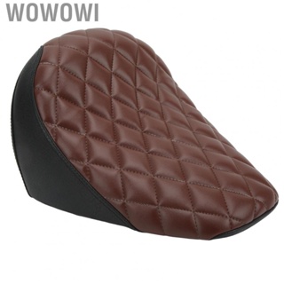 Wowowi Motorcycle Front Seat  Motorcycle Saddle Seat Old School Style Artificial Leather Sponge  for Modification
