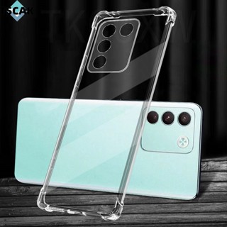 เคสโทรศัพท์มือถือ ซิลิโคนใส กันกระแทก แฟชั่น สําหรับ Vivo V27 V25 V23 Pro V27E V23E S16 S17 S15 S12 Pro S17E S16E S15E S10E