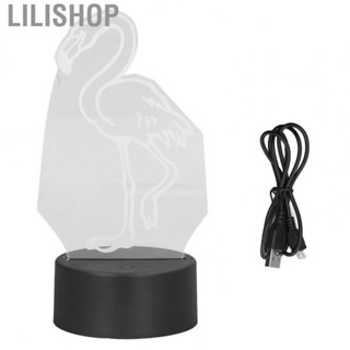 Lilishop 7 Color 3D Light Cute Bird Touch Switch  Night Light USB  Powered US