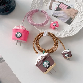 เคสซิลิโคน ป้องกันสายชาร์จ 18W 20W สําหรับ iPhone 14 13 12 11 xs Pro Max 4 ชิ้น ต่อชุด