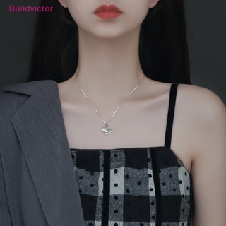 Buildvictor สร้อยคอโซ่ จี้รูปใบแปะก๊วย เครื่องประดับแฟชั่นสตรี