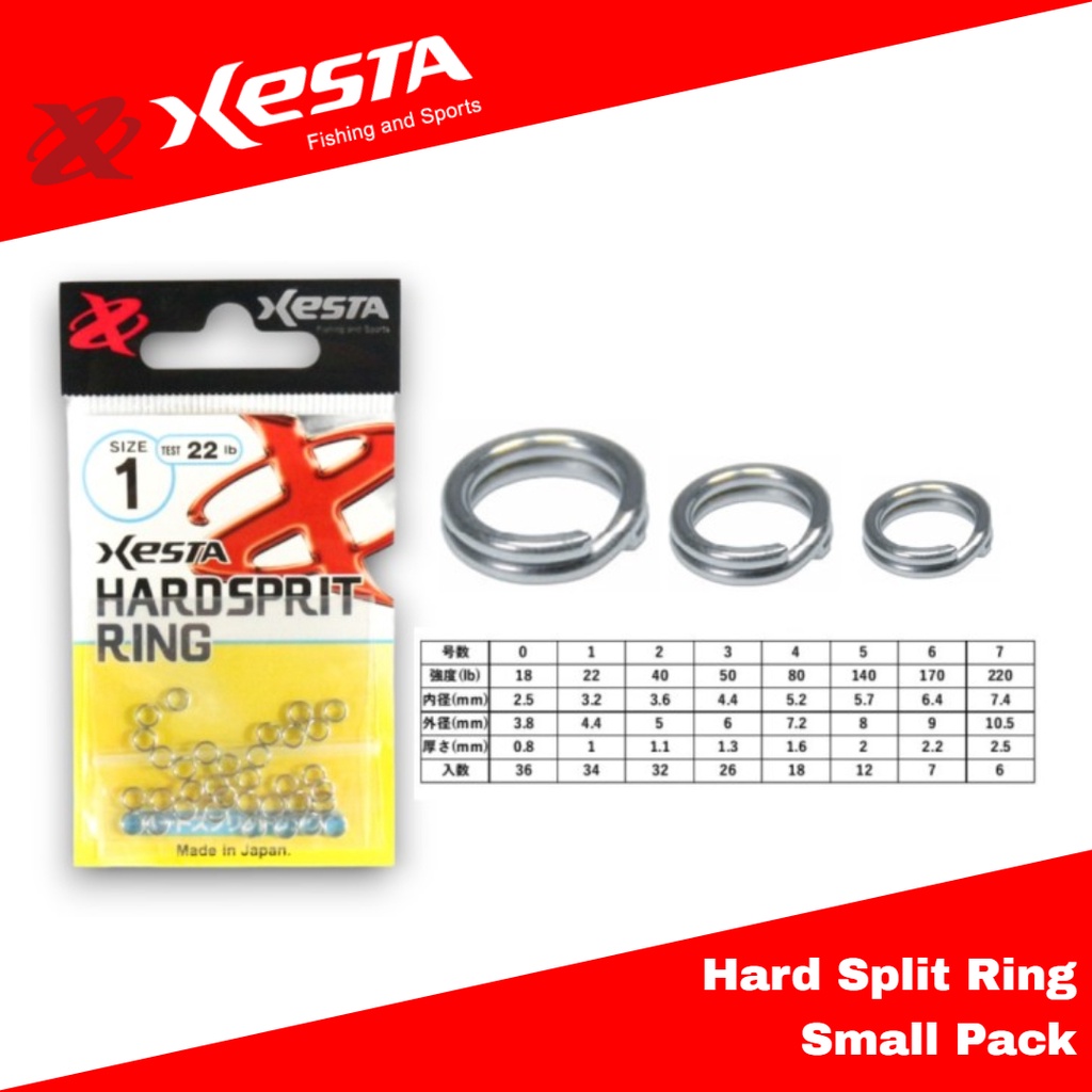 Xesta Hard Split Ring Small Pack
